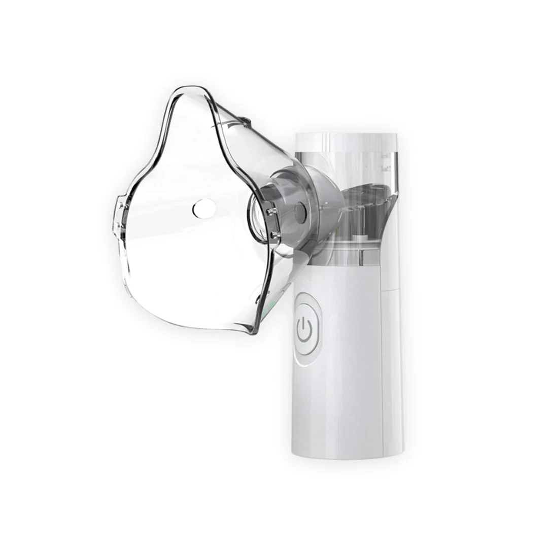 Nebu Ease portable nebulizer with transparent mask, merchant product photograph